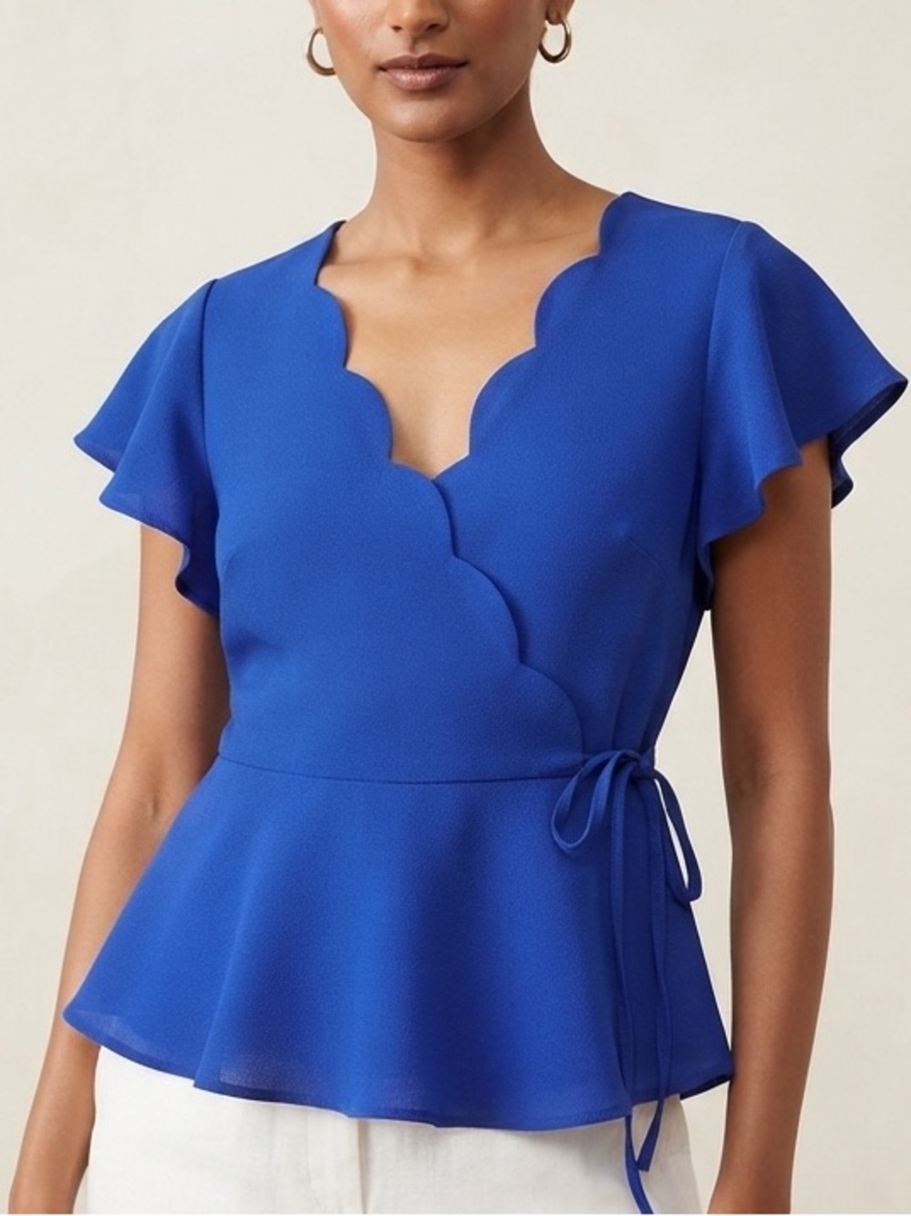 Mine Peplum Blouse Size S